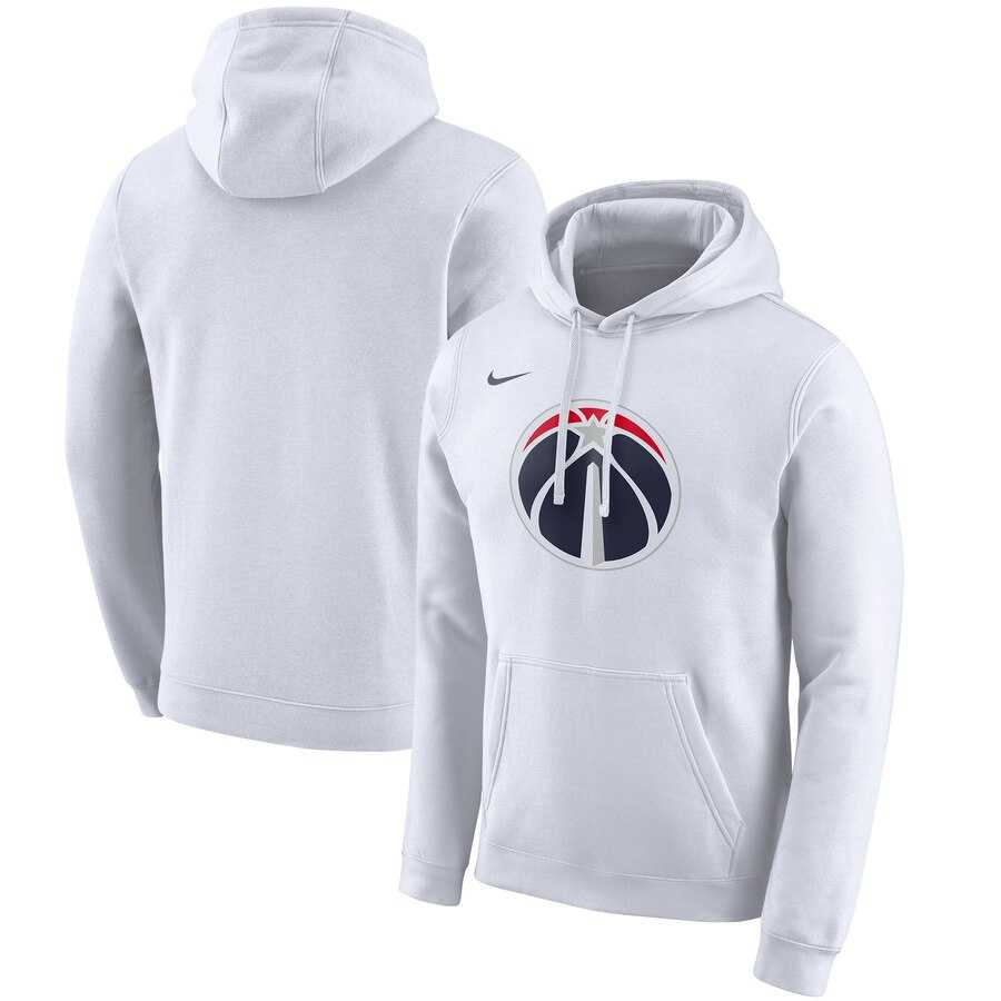 NBA Washington Wizards Nike 201920 City Edition Club Pullover Hoodie White
